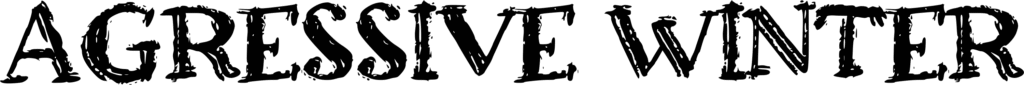 A Agressive Winter Font