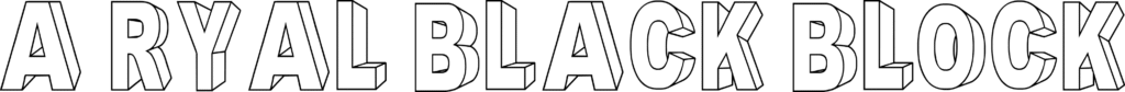 A Ryal Black Block Font