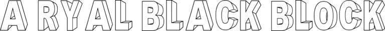 A Ryal Black Block Font