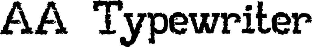 AA Typewriter Font