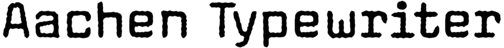 Aachen Typewriter Font