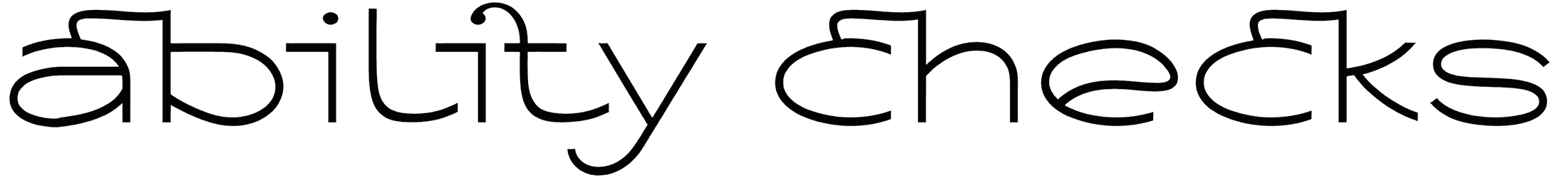 Ability Checks Font
