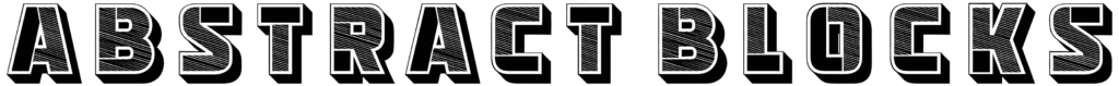 Abstract Blocks Font