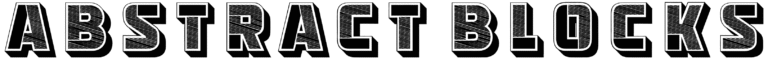 Abstract Blocks Font