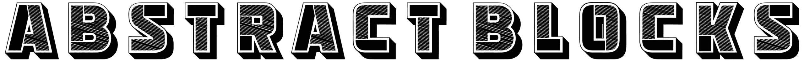Abstract Blocks Font