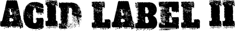Acid Label II Font