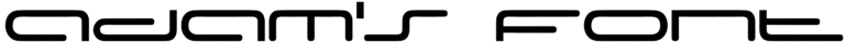 Adam’s Font