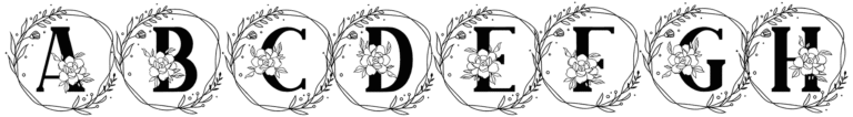 Adenium Monogram Font