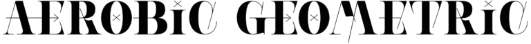 Aerobic Geometric Font