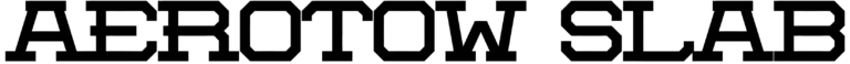 Aerotow Slab Font