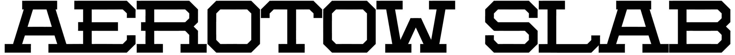 Aerotow Slab Font