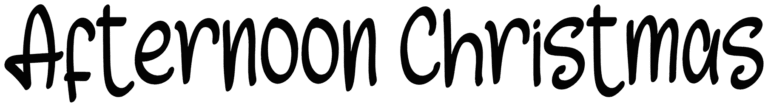Afternoon Christmas Font