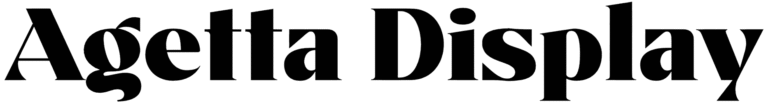 Agetta Display Font