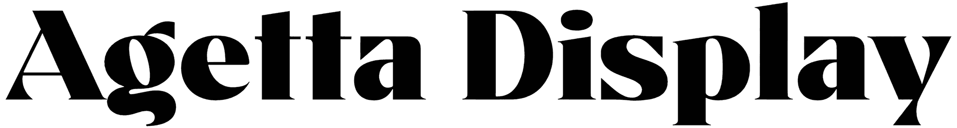 Agetta Display Font
