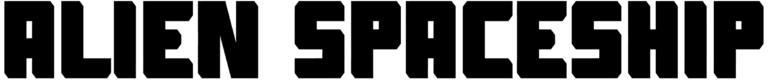 Alien Spaceship Font