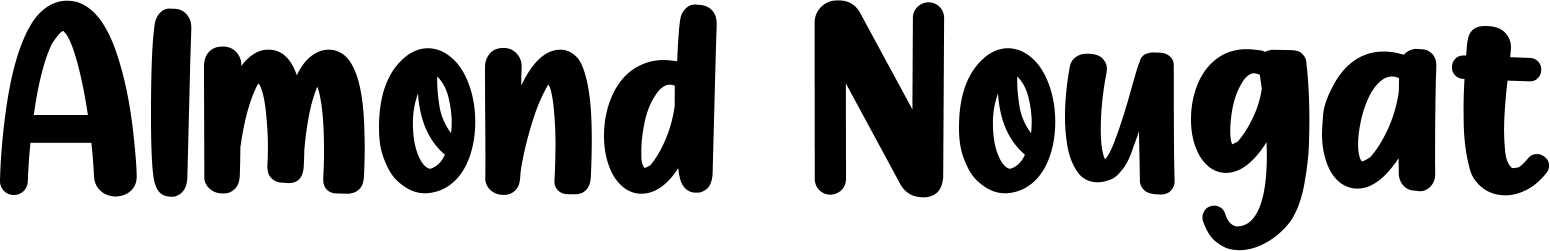 Almond Nougat Font
