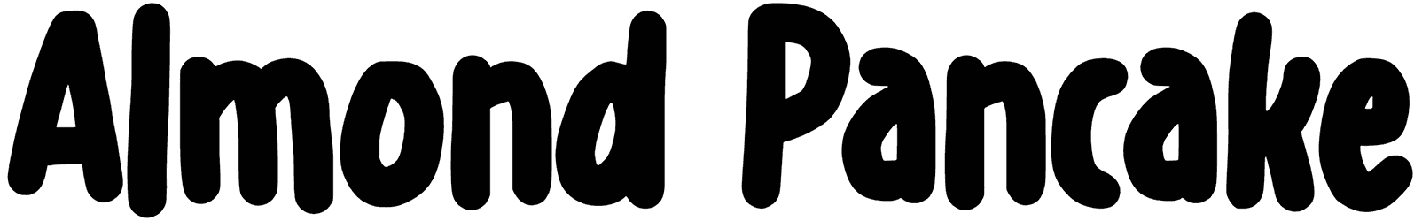 Almond Pancake Font