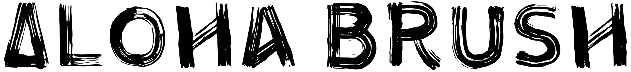 Aloha Brush Font