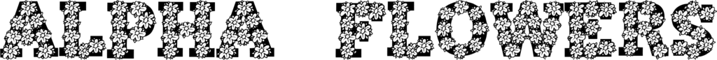 Alpha Flowers Font