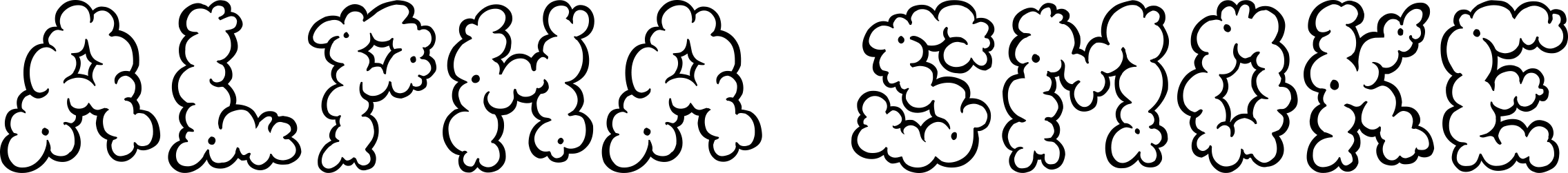 Alpha Smoke Font