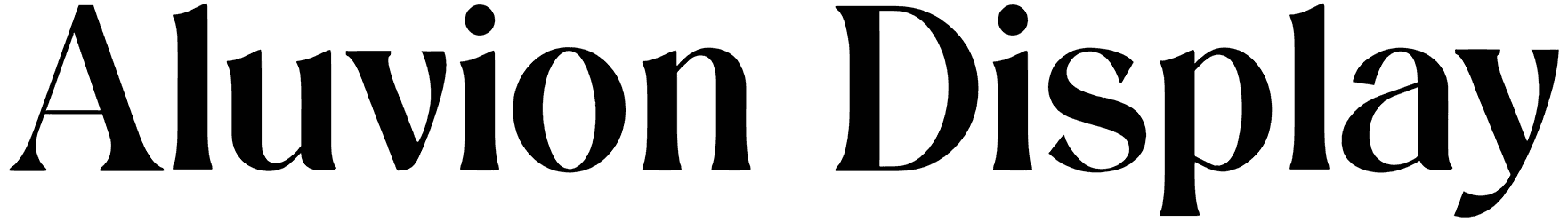 Aluvion Display Font