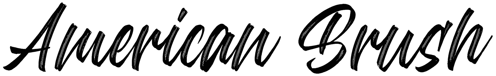 American Brush Font