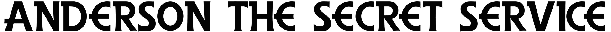 Anderson The Secret Service Font