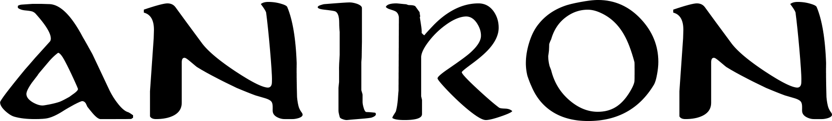 Aniron Font