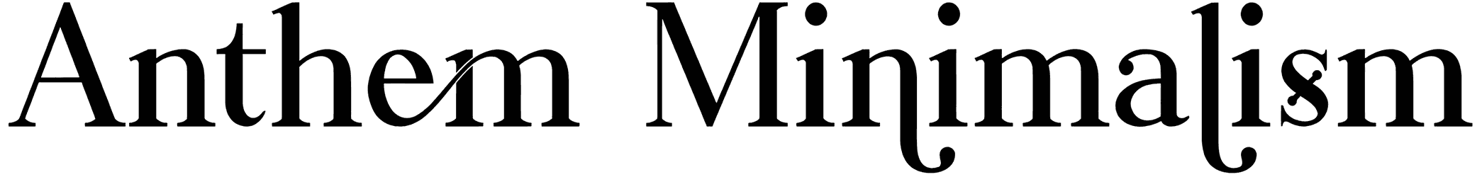 Anthem Minimalism Font