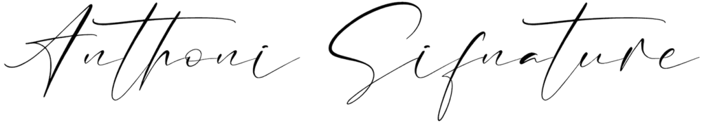 Anthoni Sifnature Font