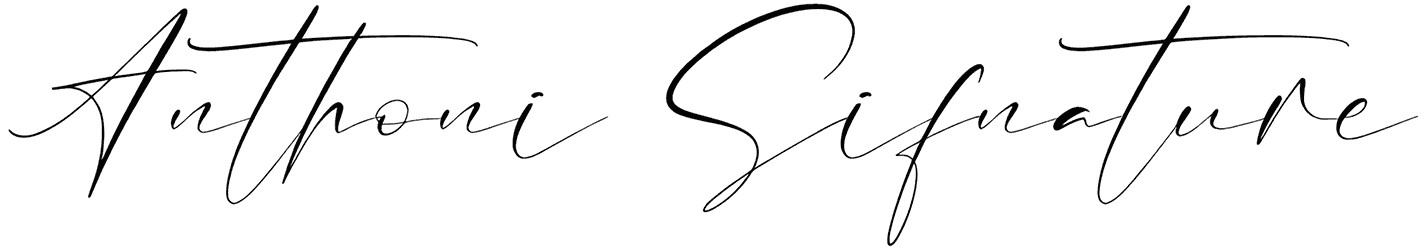 Anthoni Sifnature Font