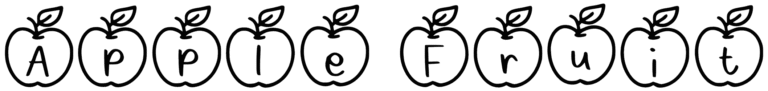 Apple Fruit Font