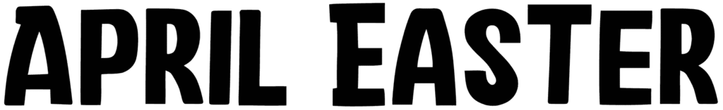 April Easter Font
