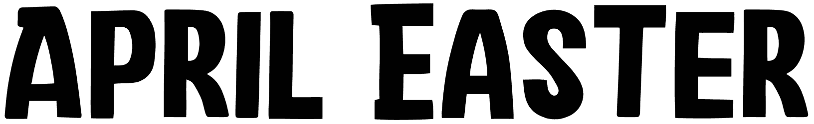 April Easter Font