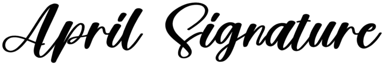 April Signature Font