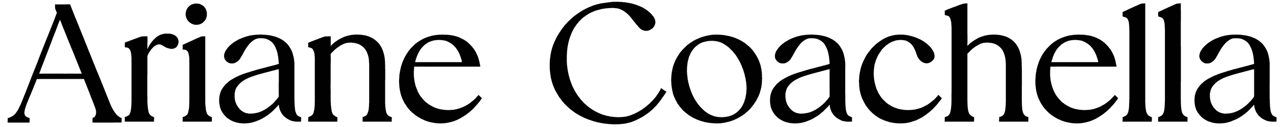 Ariane Coachella Font