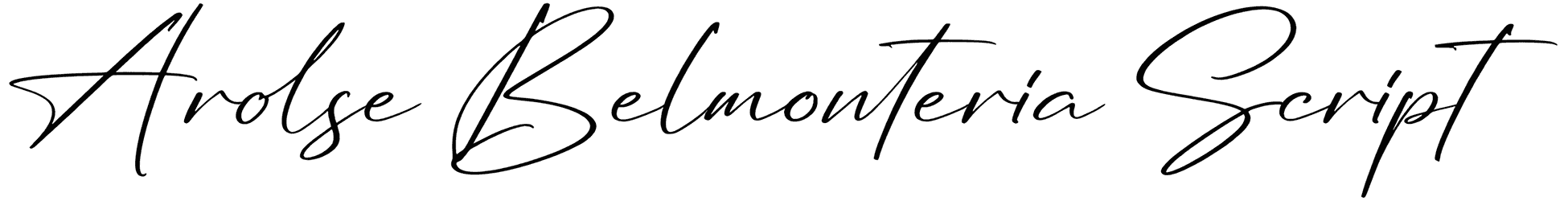 Arolse Belmonteria Script Font