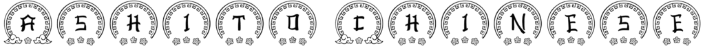 Ashito Chinese Monogram Font