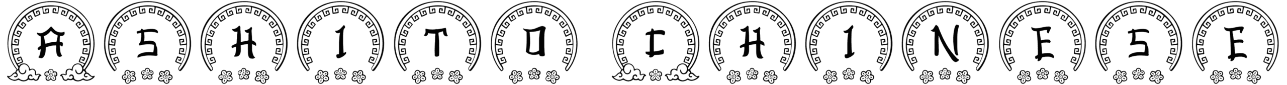 Ashito Chinese Monogram Font