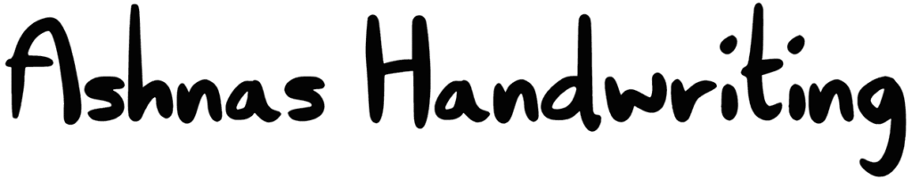 Ashnas Handwriting Font