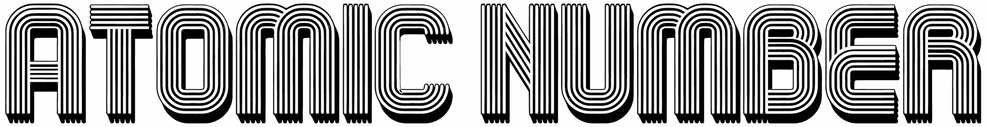 Atomic Number Font