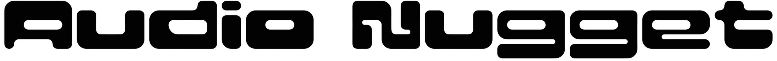 Audio Nugget Font
