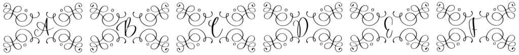 Authentic Monogram Font