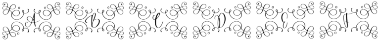 Authentic Monogram Font