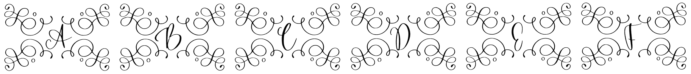 Authentic Monogram Font