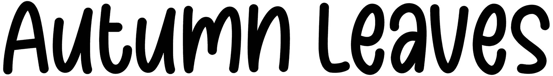Autumn Leaves Font