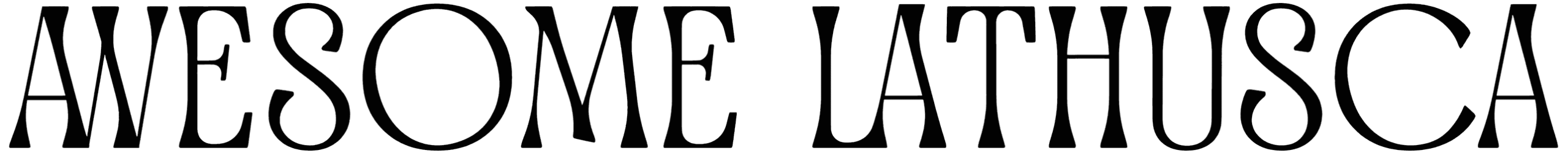 Awesome Lathusca Font