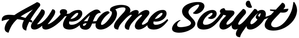 Awesome Script Font