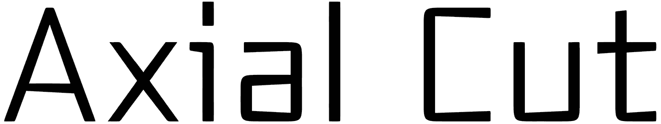 Axial Cut Font