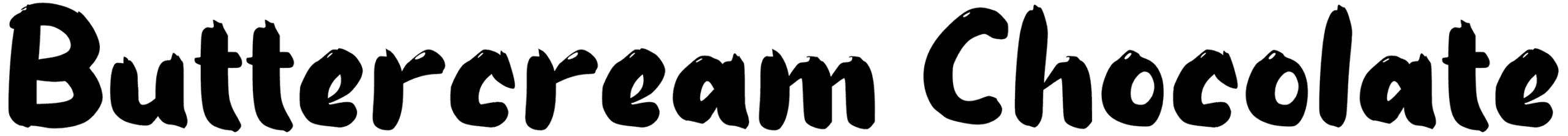 B Buttercream Chocolate Font